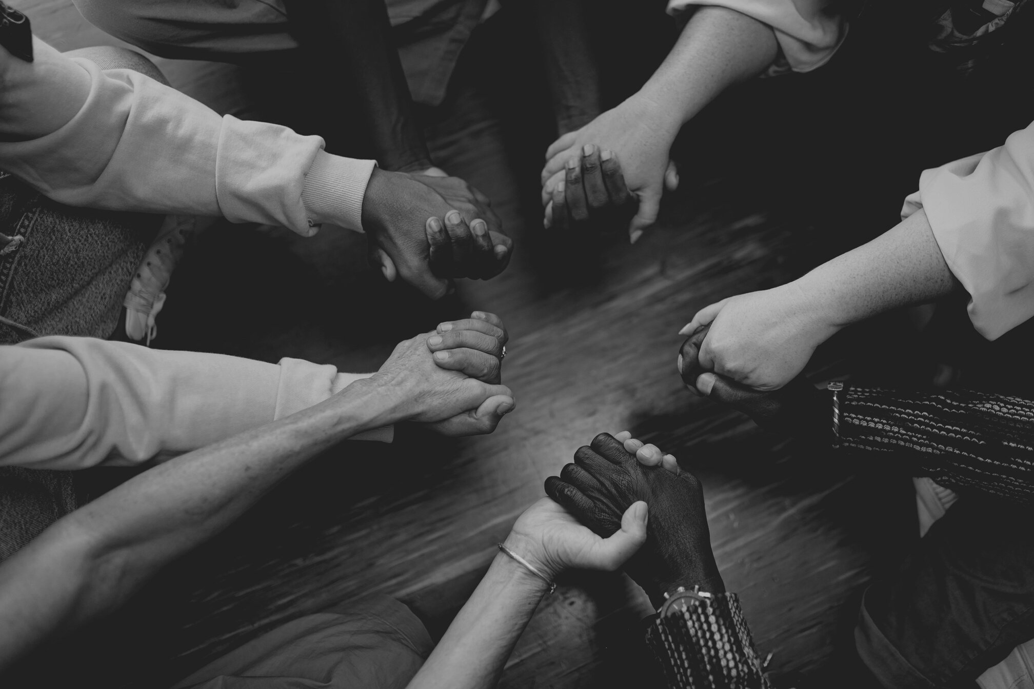 Group of Students Holding Hands 